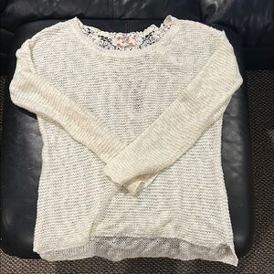 Hippie Rose Cream Knit Sweater